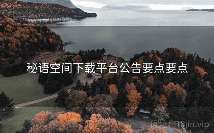 秘语空间下载平台公告要点要点  第2张