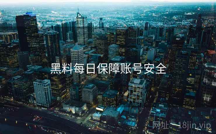 黑料每日保障账号安全  第1张