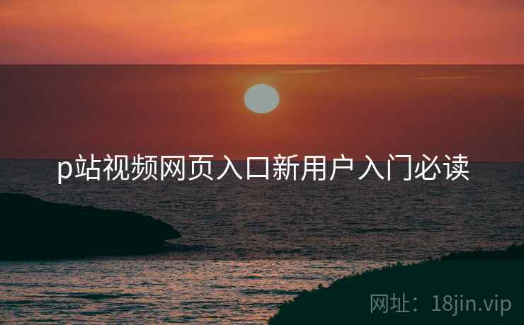 p站视频网页入口新用户入门必读  第1张