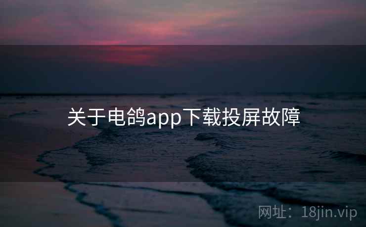 关于电鸽app下载投屏故障  第1张