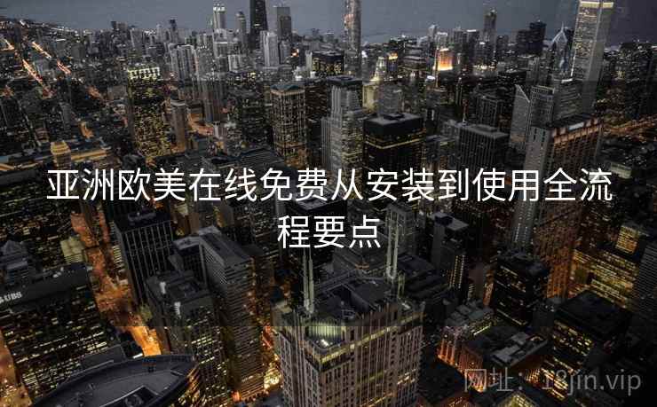 亚洲欧美在线免费从安装到使用全流程要点  第1张