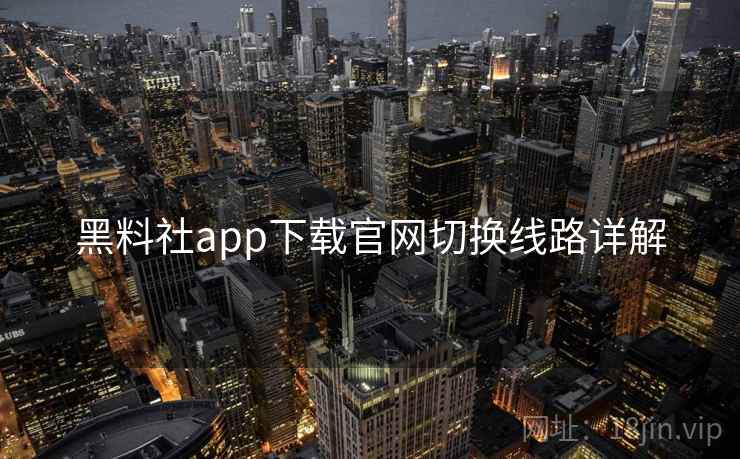 黑料社app下载官网切换线路详解  第2张