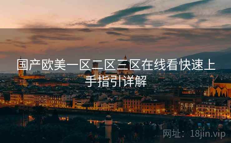 国产欧美一区二区三区在线看快速上手指引详解  第1张